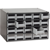 Casiers modulaires pour pi&egrave;ces, Acier, 20 tiroirs, 17" x 10-9/16" x 2-1/16", Gris D. Morneault & Fils