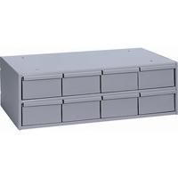 Industrial Drawer Cabinets, 8 Drawers, 22-3/4" W x 11-5/8" D x 7-3/8" H, Grey D. Morneault & Fils