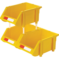 Bac empilable & &agrave; suspendre, 4-13/16" la, 3-3/16" h x 7-1/8" p, Jaune D. Morneault & Fils