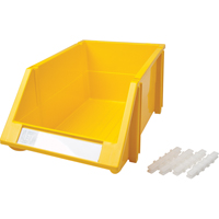 Bac empilable & &agrave; suspendre, 8-3/16" la, 6-3/16" h x 14" p, Jaune D. Morneault & Fils