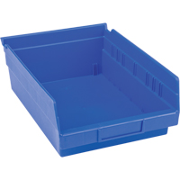 Bacs pour tablette en plastique, 8-3/8" la x 4" H x 11-5/8" p, Bleu, Capacit&eacute; 15 lb D. Morneault & Fils