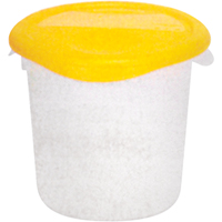 Contenants ronds, 7-4/5" ha x 8-1/2" p, Capacit&eacute; de 3,79 L, Transparent D. Morneault & Fils