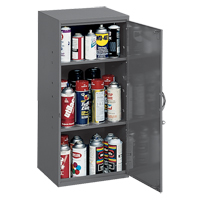 Utility Cabinet, Steel, 2 Shelves, 30" H x 13-3/4" W x 12-3/4" D, Grey D. Morneault & Fils