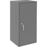 Utility Cabinet, Steel, 2 Shelves, 30" H x 13-3/4" W x 12-3/4" D, Grey D. Morneault & Fils