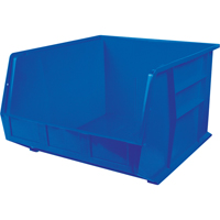 Bacs ultra empilable & suspendable, 16-1/2" la, 11" h x 18" p, Bleu D. Morneault & Fils
