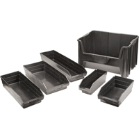 Recycled Shelf Bins, 4-1/8" W x 11-5/8" D x 4" H, 30 lbs. Capacity D. Morneault & Fils