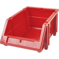 Stack & Hang Bin, 5-7/8" W x 4-11/16" H x 9-13/16" D, Red D. Morneault & Fils