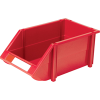 Bac empilable & &agrave; suspendre, 8-3/16" la, 6-3/16" h x 14" p, Rouge D. Morneault & Fils