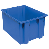 Stack & Nest Totes, 13" x 23.5" x 19.5", Blue D. Morneault & Fils