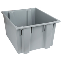 Stack & Nest Totes, 13" x 23.5" x 19.5", Grey D. Morneault & Fils