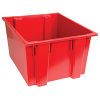 Stack & Nest Totes, 13" x 23.5" x 19.5", Red D. Morneault & Fils