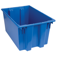 Stack & Nest Totes, 12" x 23.5" x 15.5", Blue D. Morneault & Fils