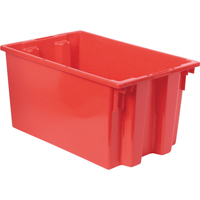 Stack & Nest Totes, 12" x 23.5" x 15.5", Red D. Morneault & Fils