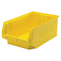 Contenants g&eacute;ants empilables, 12,375" la x 19,75" p x 7,875" h, Jaune D. Morneault & Fils