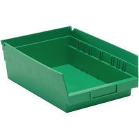 Bacs pour tablette, 8-3/8" la x 4" H x 11-5/8" p, Vert, Capacit&eacute; 30 lb D. Morneault & Fils