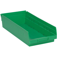 Bacs pour tablette, 8-1/8" la x 4" H x 17-7/8" p, Vert, Capacit&eacute; 40 lb D. Morneault & Fils