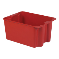Contenants Stack-N-Nest de Plexton, 19,9" la x 27,5" p x 14" h, Rouge D. Morneault & Fils