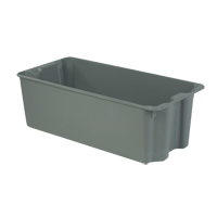 Contenants Stack-N-Nest de Plexton, 20,1" la x 42,5" p x 14,1" h, Gris D. Morneault & Fils