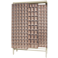 Free-Standing Tip-Out Bins Slider System, 48" W x 18" D x 77" H, 303 Drawers D. Morneault & Fils