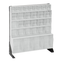 Tip-Out Bins Stand, 23-5/8" W x 8" D x 28" H, 31 Drawers D. Morneault & Fils