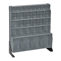 Tip-Out Bins Stand, 23-5/8" W x 8" D x 28" H, 31 Drawers D. Morneault & Fils