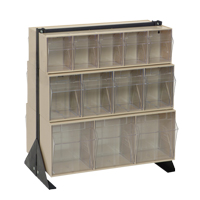 Tip-Out Bins Stand, 23-5/8" W x 16" D x 28" H, 24 Drawers D. Morneault & Fils