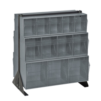 Tip-Out Bins Stand, 23-5/8" W x 16" D x 28" H, 24 Drawers D. Morneault & Fils