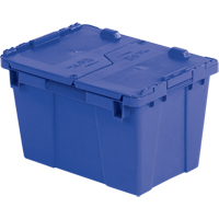 Contenants de distribution Flipak en plastique poly&eacute;thyl&egrave;ne (PE), 15,2" x 10,9" x 9,7", Bleu D. Morneault & Fils