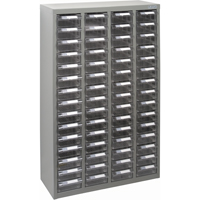 KPC-700 Parts Cabinet, Galvanized Steel, 60 Drawers, 23-1/10" x 8-7/10" x 36-9/10", Grey D. Morneault & Fils