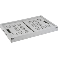 Collapsible Container, 21" L x 14" W x 10.5" H, Grey D. Morneault & Fils