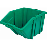 Bac g&eacute;ant en plastique, 15-1/2" la x 13" H x 25" p, Vert, Capacit&eacute; 200 lb D. Morneault & Fils