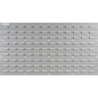 Panneau perfor&eacute; en m&eacute;tal pour bacs, 32 bacs, 36" la x 1/8" p x 19" h D. Morneault & Fils