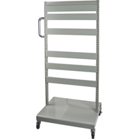 Mobile Tilt Bin Rack - Cart Only, Double-sided, 26-1/4" W x 22" D x 57-1/2" H D. Morneault & Fils