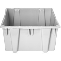 Stack & Nest Palletote Box, 13" x 15.5" x 19.5", Grey D. Morneault & Fils