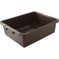 Undivided Bus/Utility Box, 7" H x 21.5" D x 17" L, Plastic, Brown D. Morneault & Fils