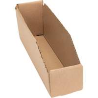 Boîtes profondes en carton ondul&eacute;, 2-7/8" la x 11-1/4" p x 4-1/2" h, Beige D. Morneault & Fils
