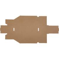 Boîtes profondes en carton ondul&eacute;, 3-3/4" la x 11-1/4" p x 4-1/2" h, Beige D. Morneault & Fils