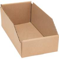 Boîtes profondes en carton ondul&eacute;, 5-3/4" la x 11-1/4" p x 4-1/2" h, Beige D. Morneault & Fils
