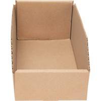 Boîtes profondes en carton ondul&eacute;, 5-3/4" la x 11-1/4" p x 4-1/2" h, Beige D. Morneault & Fils