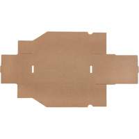 Boîtes profondes en carton ondul&eacute;, 5-3/4" la x 11-1/4" p x 4-1/2" h, Beige D. Morneault & Fils
