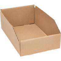 Boîtes profondes en carton ondul&eacute;, 7-5/8" la x 11-5/16" p x 4-1/2" h, Beige D. Morneault & Fils