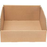 Boîtes profondes en carton ondul&eacute;, 9-3/4" la x 11-1/4" p x 4-1/2" h, Beige D. Morneault & Fils