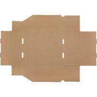 Boîtes profondes en carton ondul&eacute;, 9-3/4" la x 11-1/4" p x 4-1/2" h, Beige D. Morneault & Fils