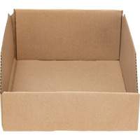 Boîtes profondes en carton ondul&eacute;, 8-3/4" la x 11-1/4" p x 4-1/2" h, Beige D. Morneault & Fils