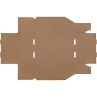 Boîtes profondes en carton ondul&eacute;, 8-3/4" la x 11-1/4" p x 4-1/2" h, Beige D. Morneault & Fils