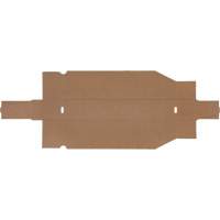 Boîtes profondes en carton ondul&eacute;, 1-7/8" la x 17-1/8" p x 4-1/2" h, Beige D. Morneault & Fils