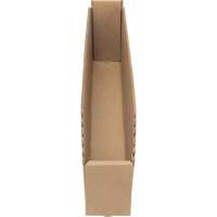 Boîtes profondes en carton ondul&eacute;, 2-7/8" la x 17-1/4" p x 4-1/2" h, Beige D. Morneault & Fils