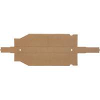 Boîtes profondes en carton ondul&eacute;, 2-7/8" la x 17-1/4" p x 4-1/2" h, Beige D. Morneault & Fils