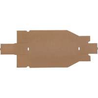Boîtes profondes en carton ondul&eacute;, 3-3/4" la x 17-1/4" p x 4-1/2" h, Beige D. Morneault & Fils