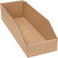 Boîtes profondes en carton ondul&eacute;, 5-3/4" la x 17-1/4" p x 4-1/2" h, Beige D. Morneault & Fils